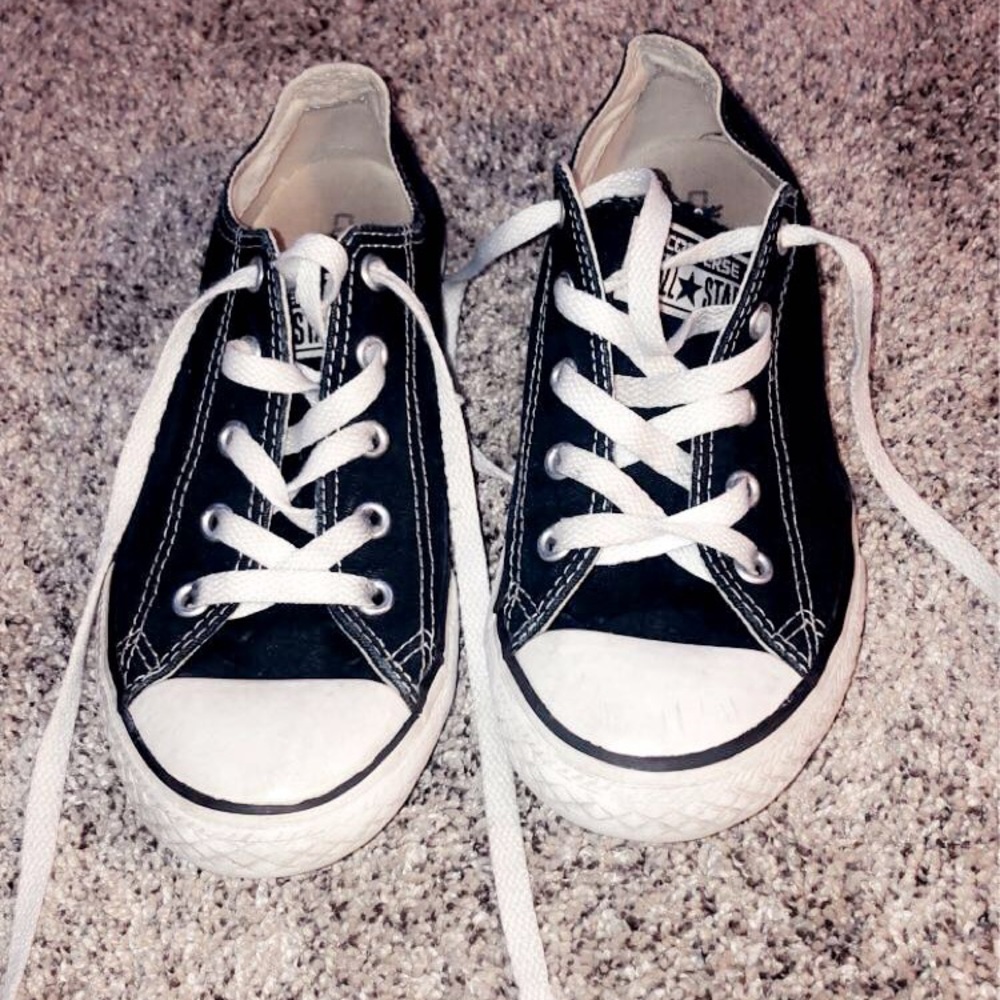Kids Black Converse Shoes